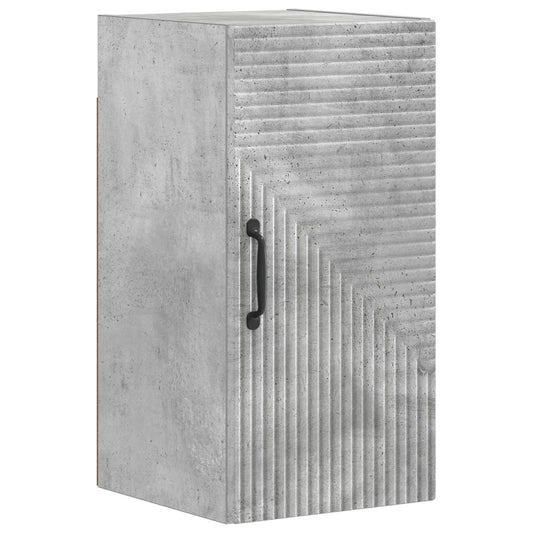Bathroom Wall Cabinet HAARLEM Concrete Grey 30 x 31 x 59 cm