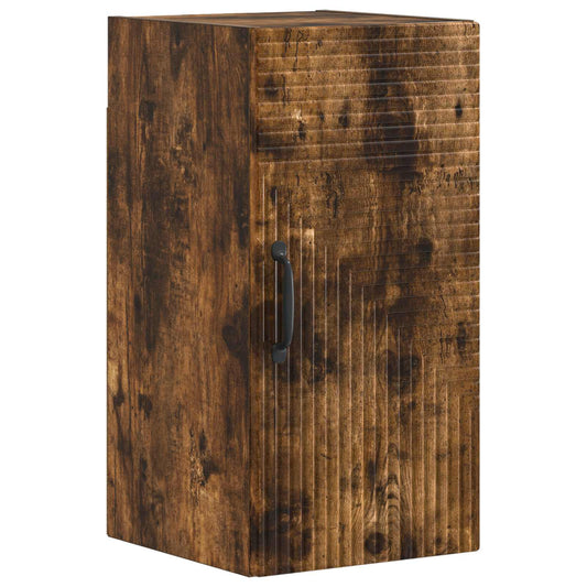 Bathroom Wall Cabinet HAARLEM Smoked Oak 30 x 31 x 59 cm