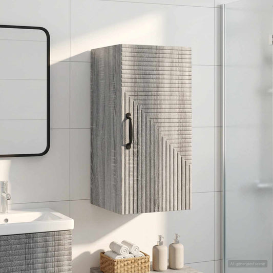 Bathroom Wall Cabinet HAARLEM Grey Sonoma 30 x 31 x 59 cm
