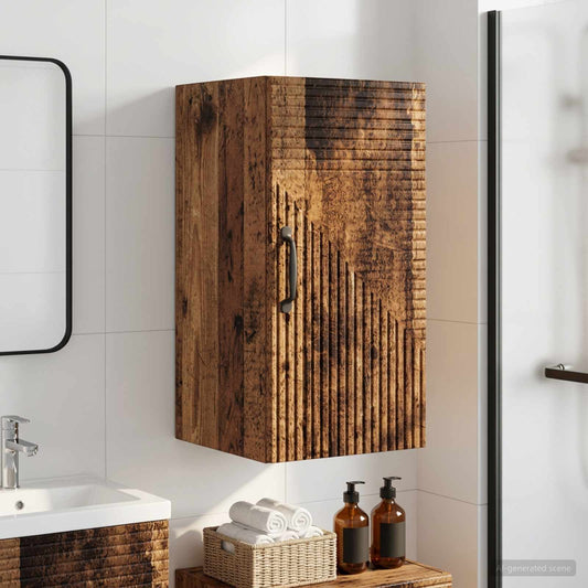Bathroom Wall Cabinet HAARLEM Old Wood 30 x 31 x 59 cm