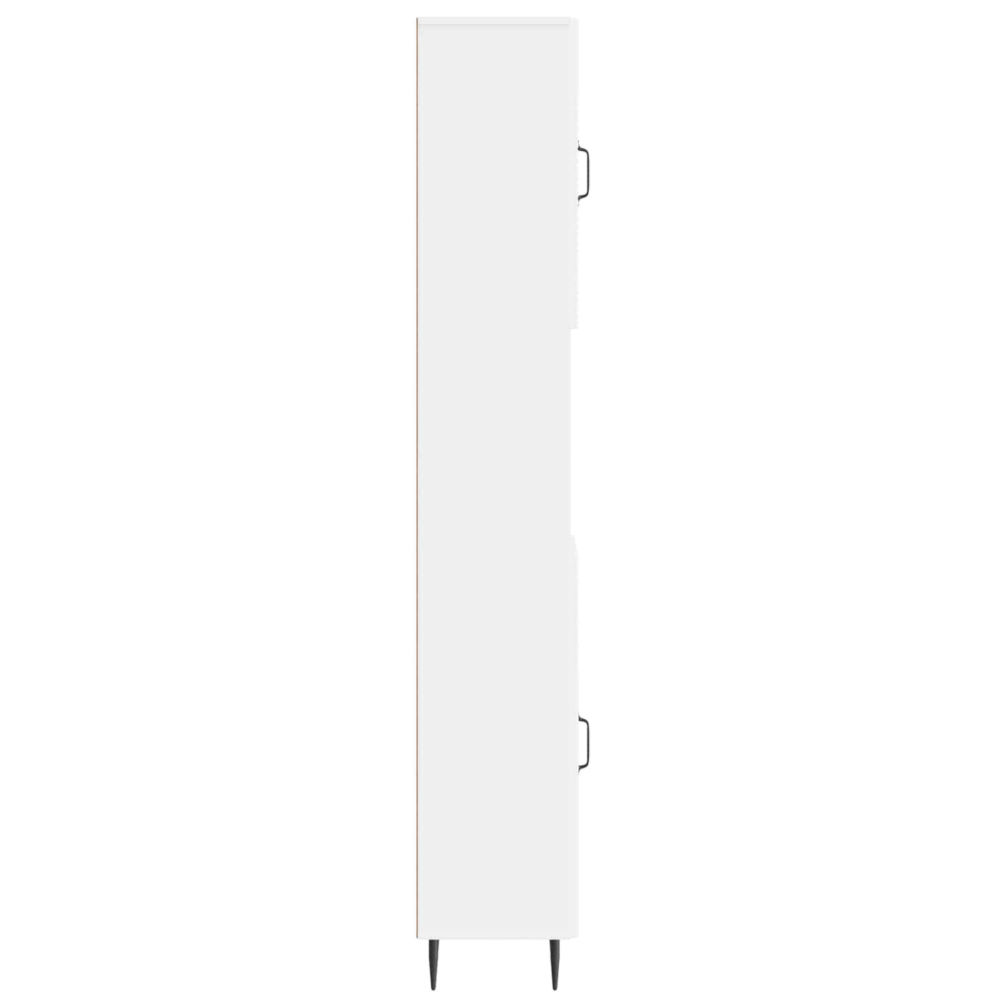 Bathroom Cabinet with Open Shelf HAARLEM White 30 x 31 x 190 cm