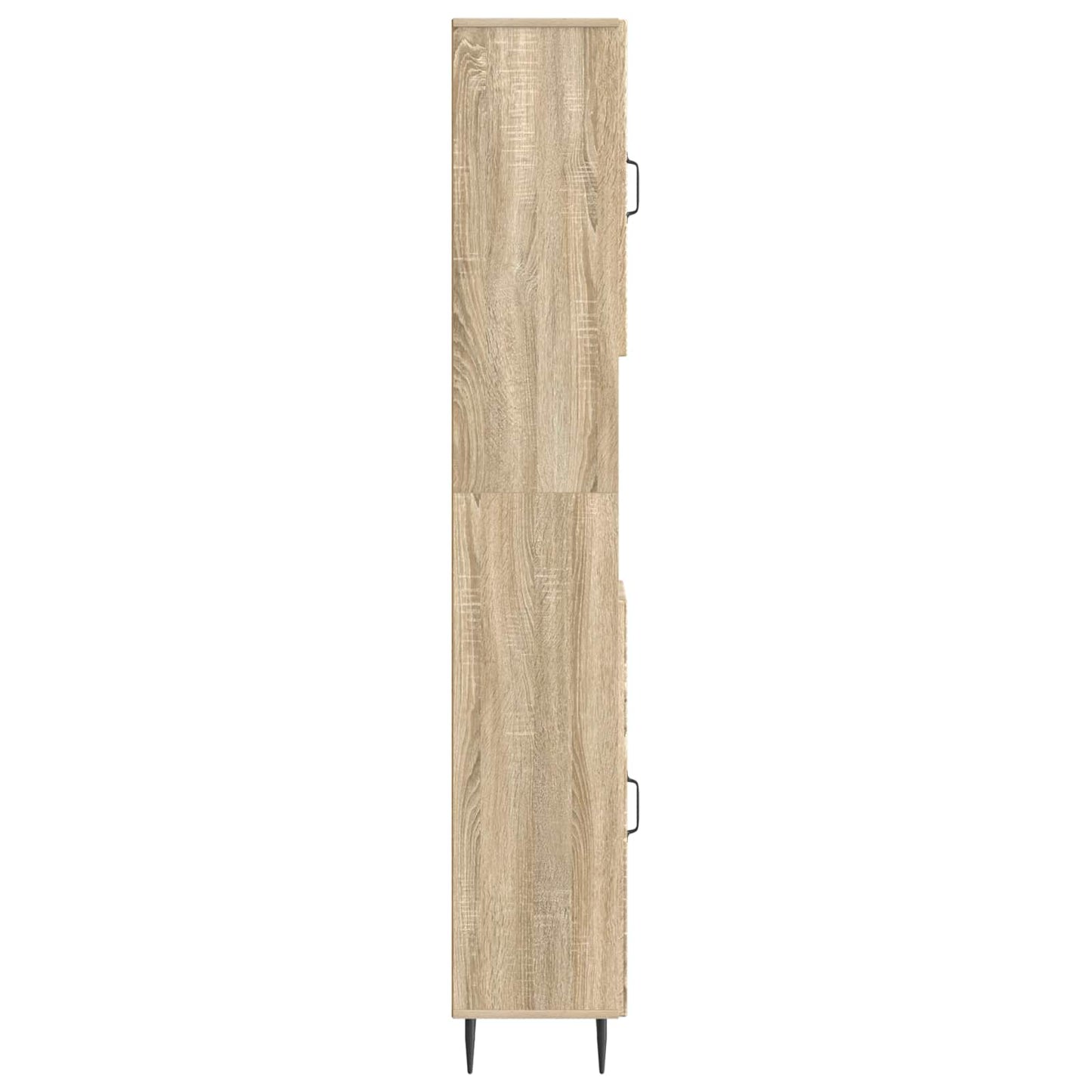 Bathroom Cabinet with Open Shelf HAARLEM Sonoma Oak