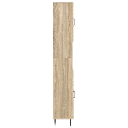 Bathroom Cabinet with Open Shelf HAARLEM Sonoma Oak
