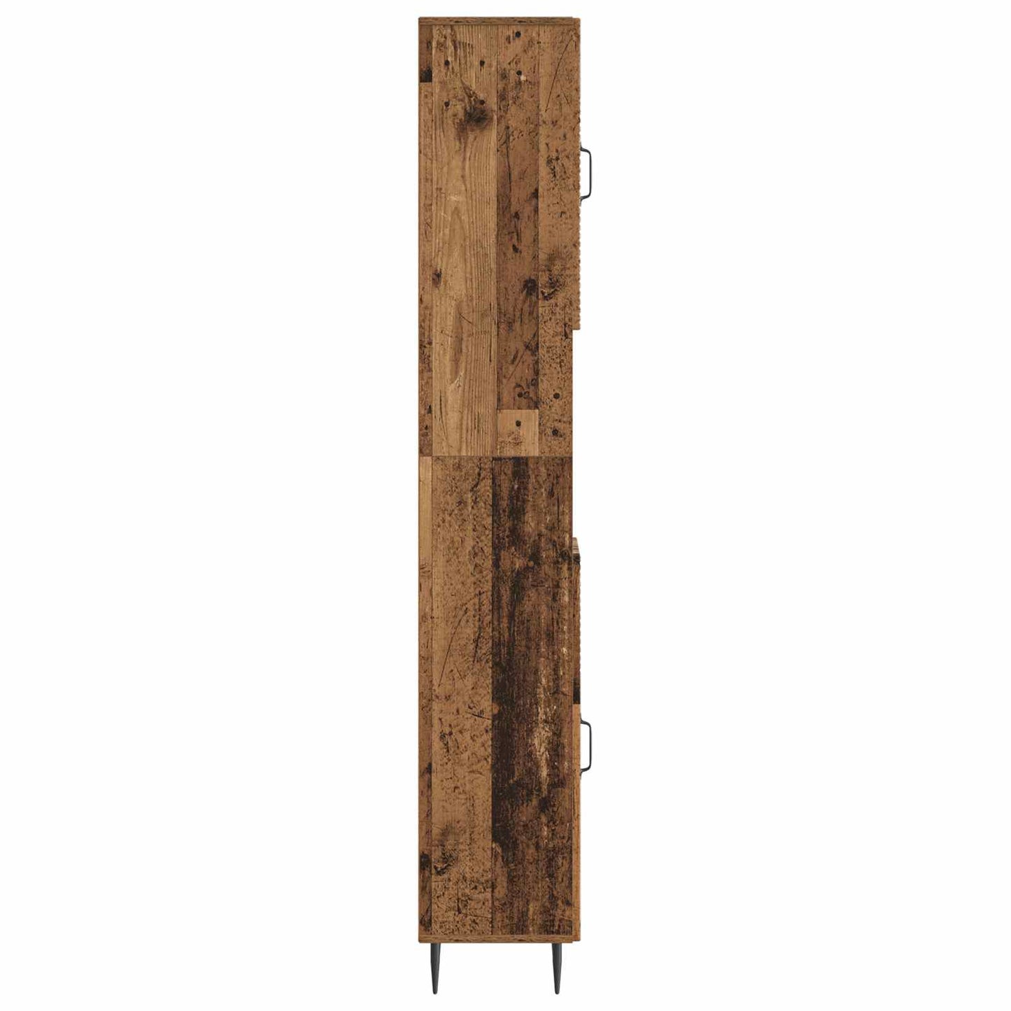 Bathroom Cabinet with Open Shelf HAARLEM Old Wood