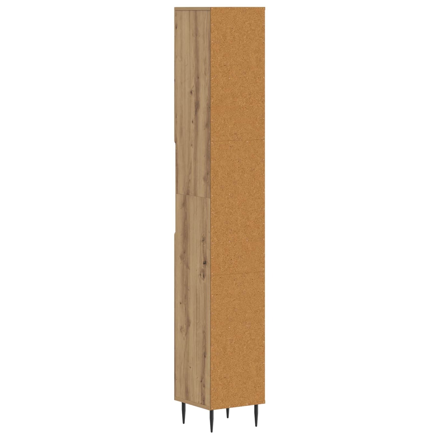 Bathroom Cabinet with Open Shelf HAARLEM Artisan Oak
