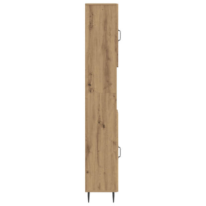 Bathroom Cabinet with Open Shelf HAARLEM Artisan Oak