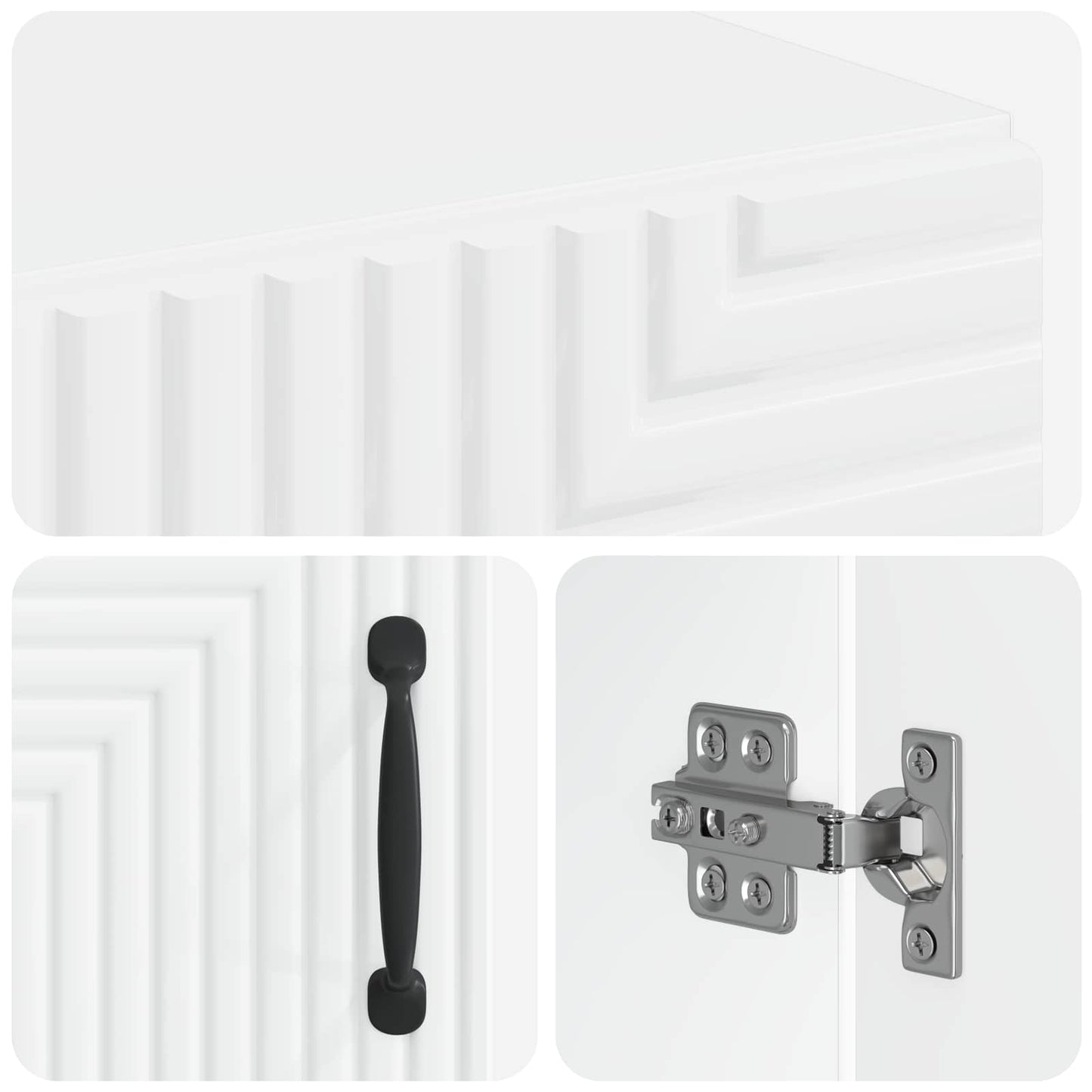 Bathroom Storage Cainet HAARLEM White 30 x 31 x 80 cm