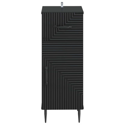 Bathroom Storage Cainet HAARLEM Black 30 x 31 x 80 cm