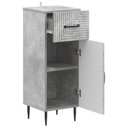 Bathroom Storage Cainet HAARLEM Concrete Grey 30 x 31 x 80 cm