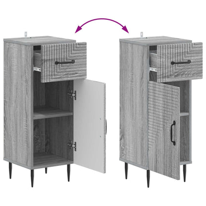 Bathroom Storage Cainet HAARLEM Grey Sonoma 30 x 31 x 80 cm