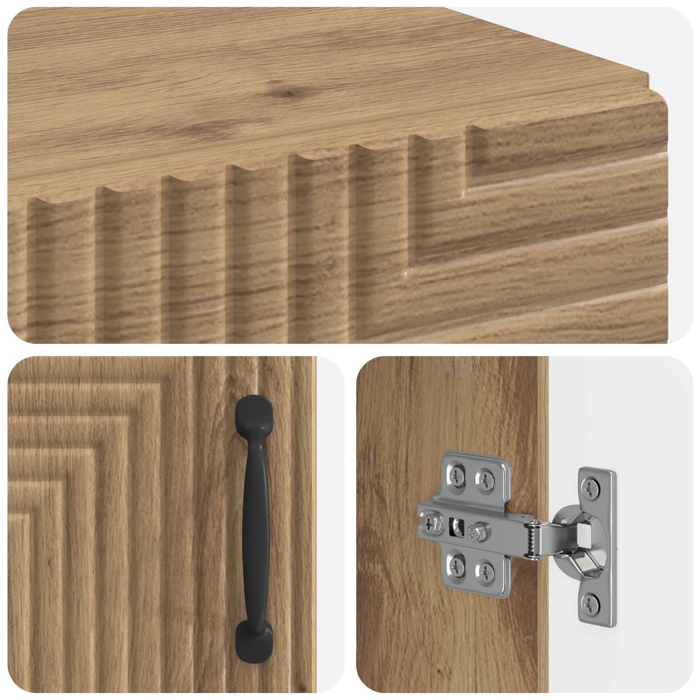 Bathroom Storage Cainet HAARLEM Artisan Oak 30 x 31 x 80 cm