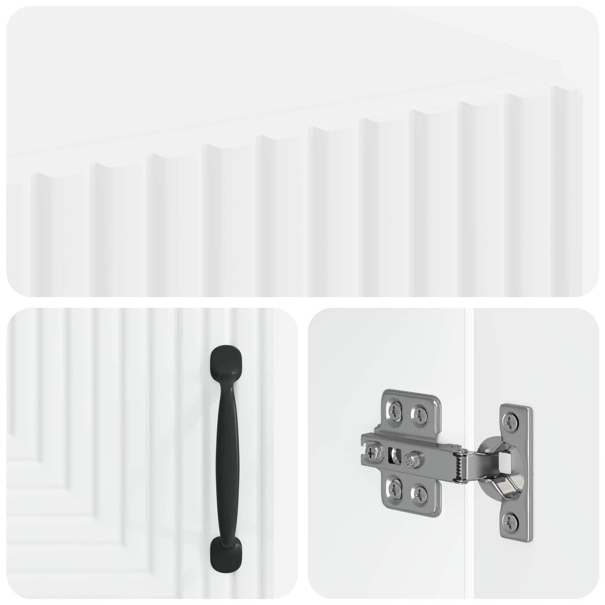 Bathroom Storage Cainet HAARLEM White 59.5 x 31 x 80 cm