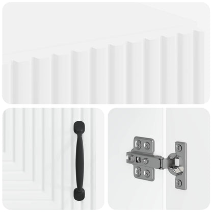 Bathroom Storage Cainet HAARLEM White 59.5 x 31 x 80 cm