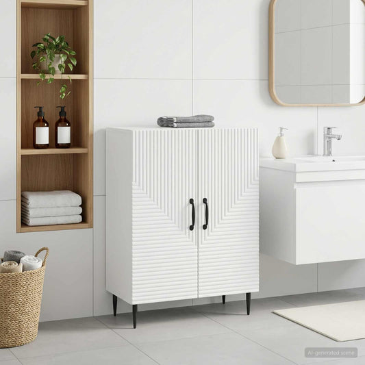Bathroom Storage Cainet HAARLEM White 59.5 x 31 x 80 cm