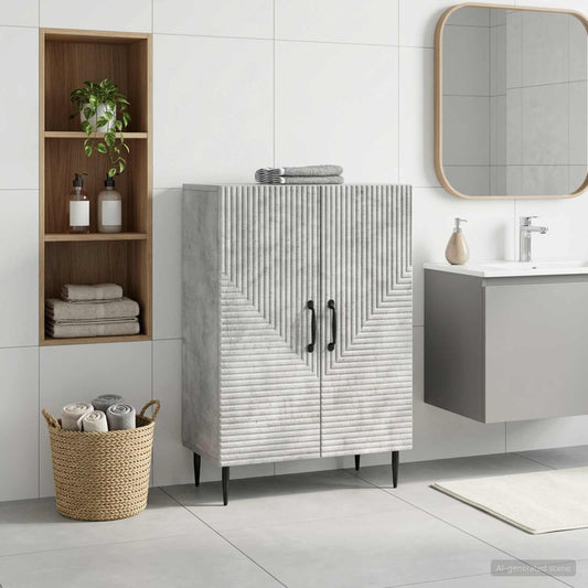 Bathroom Storage Cainet HAARLEM Concrete Grey 59.5 x 31 x 80 cm
