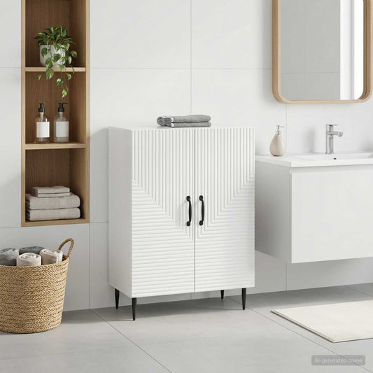 Bathroom Storage Cainet HAARLEM High Gloss White
