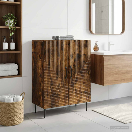 Bathroom Storage Cainet HAARLEM Smoked Oak 59.5 x 31 x 80 cm