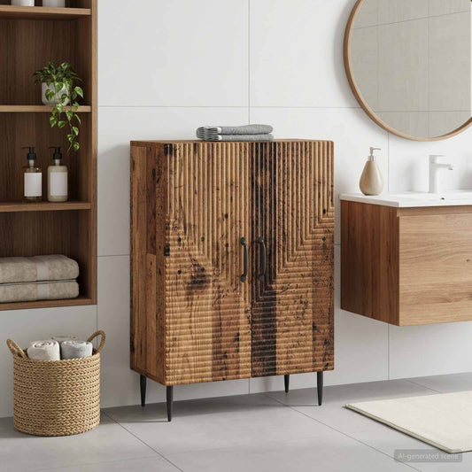 Bathroom Storage Cainet HAARLEM Old Wood 59.5 x 31 x 80 cm