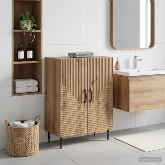 Bathroom Storage Cainet HAARLEM Artisan Oak 59.5 x 31 x 80 cm