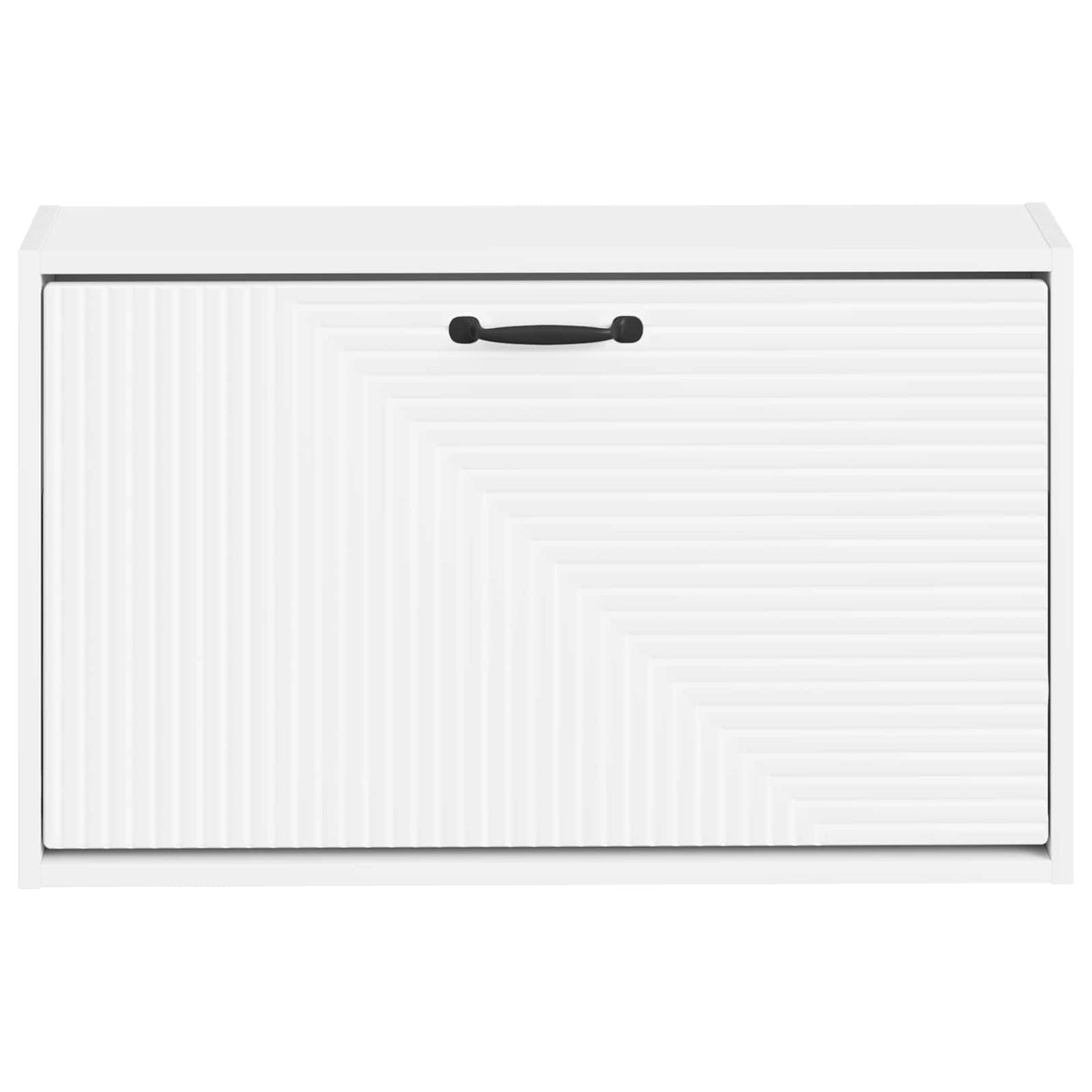 Wall-Mounted Shoe Cabinet HAARLEM 71 x 17 x 43 cm White