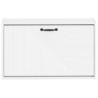 Wall-Mounted Shoe Cabinet HAARLEM 71 x 17 x 43 cm White