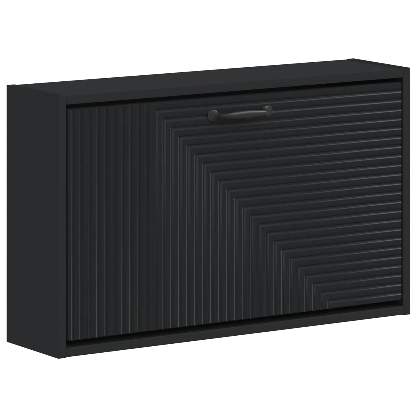 Wall-Mounted Shoe Cabinet HAARLEM 71 x 17 x 43 cm Black