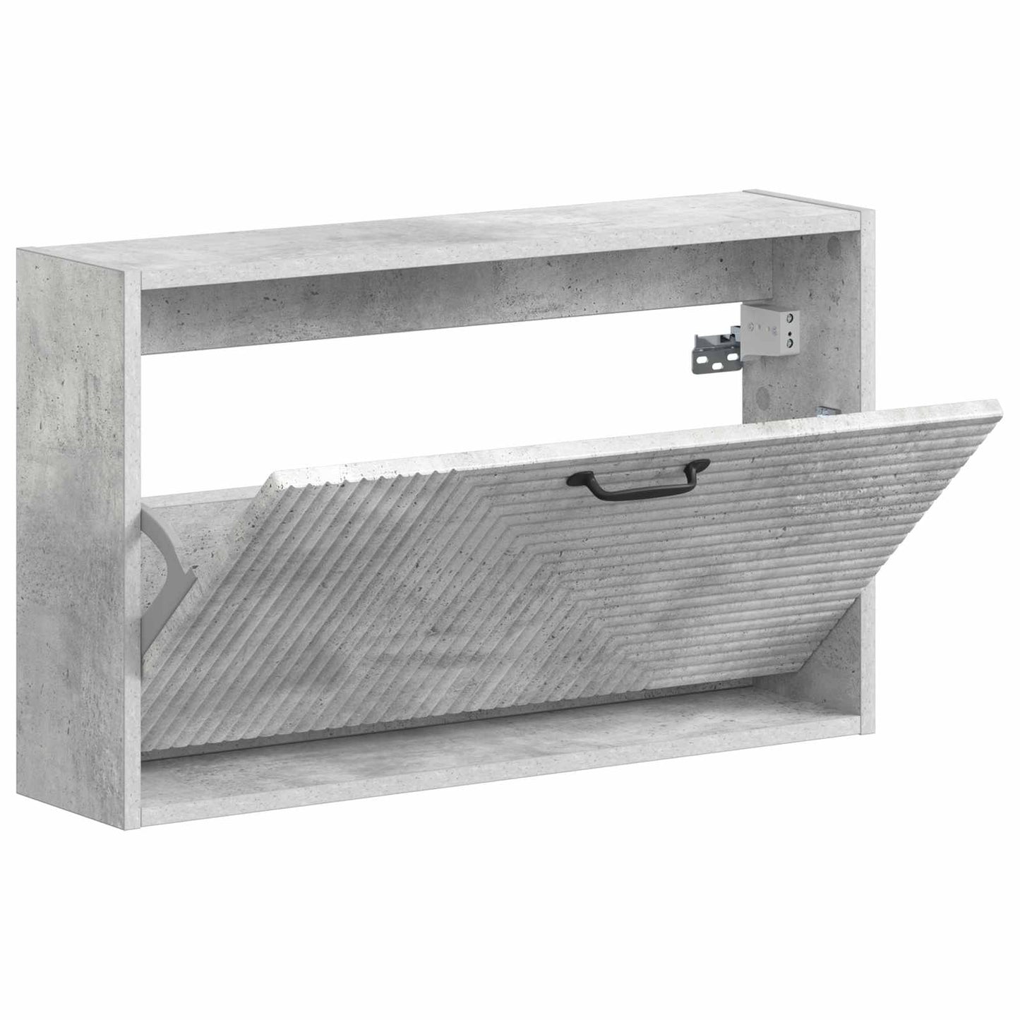 Wall-Mounted Shoe Cabinet HAARLEM 71 x 17 x 43 cm Concrete Grey