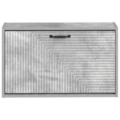 Wall-Mounted Shoe Cabinet HAARLEM 71 x 17 x 43 cm Concrete Grey