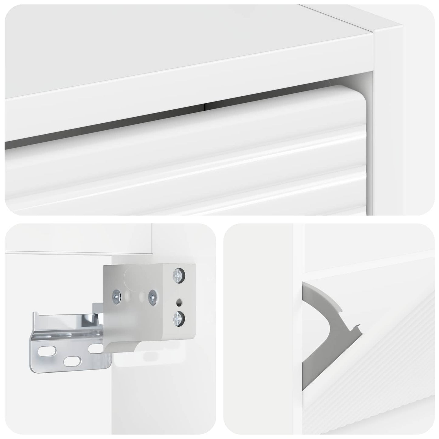 Wall-Mounted Shoe Cabinet HAARLEM 71 x 17 x 43 cm
