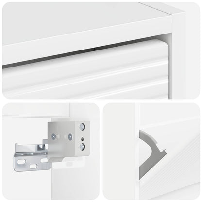 Wall-Mounted Shoe Cabinet HAARLEM 71 x 17 x 43 cm