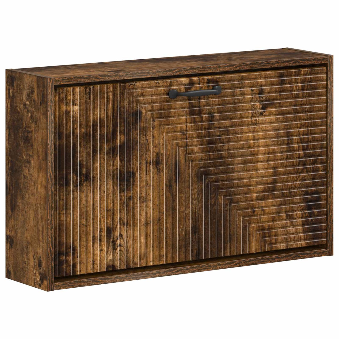 Wall-Mounted Shoe Cabinet HAARLEM 71 x 17 x 43 cm Smoked Oak