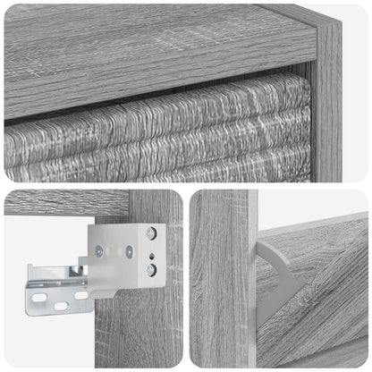 Wall-Mounted Shoe Cabinet HAARLEM 71 x 17 x 43 cm Grey Sonoma