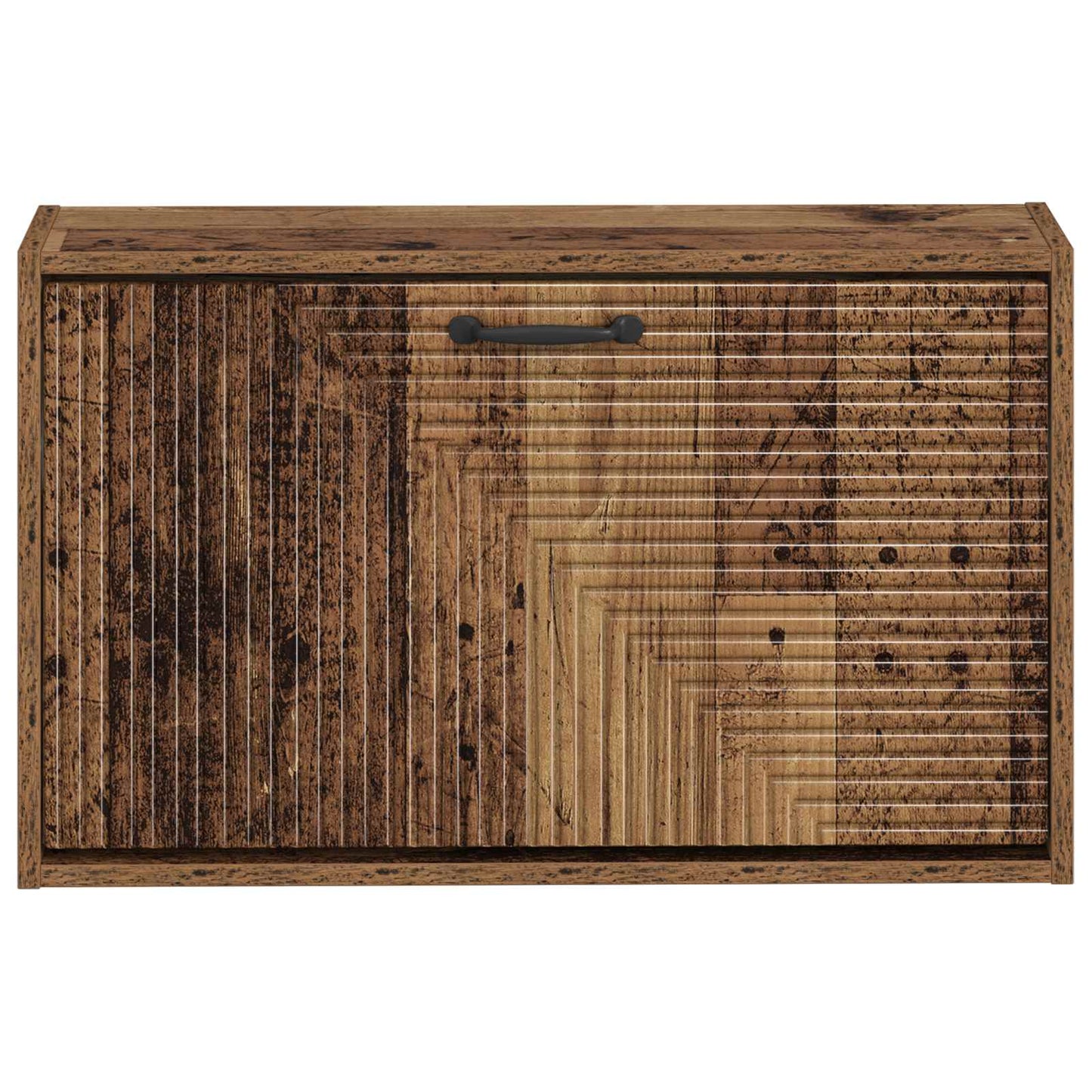 Wall-Mounted Shoe Cabinet HAARLEM 71 x 17 x 43 cm Old Wood