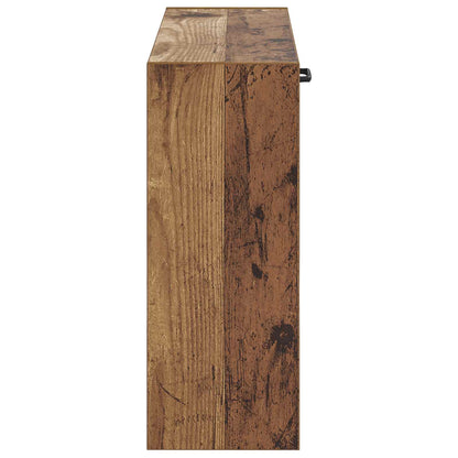 Wall-Mounted Shoe Cabinet HAARLEM 71 x 17 x 43 cm Old Wood
