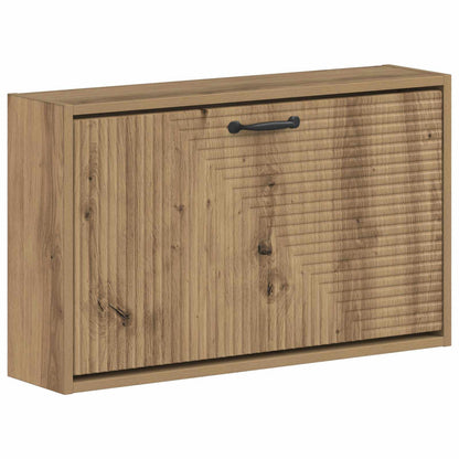 Wall-Mounted Shoe Cabinet HAARLEM 71 x 17 x 43 cm Artisan Oak