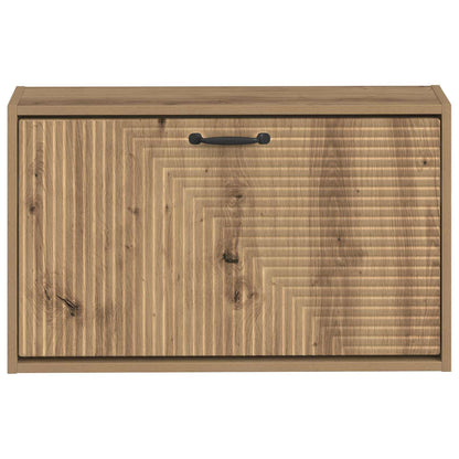 Wall-Mounted Shoe Cabinet HAARLEM 71 x 17 x 43 cm Artisan Oak