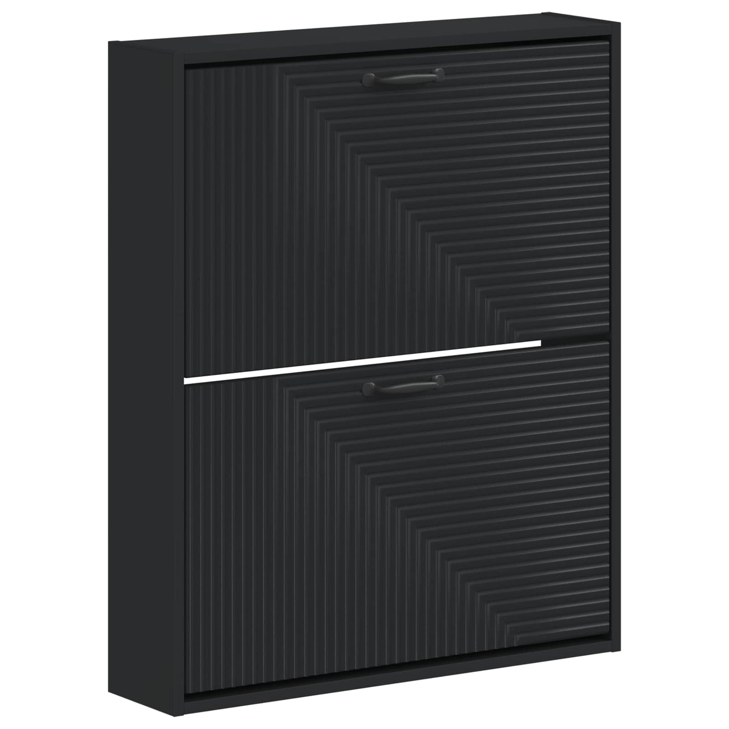Wall-Mounted Shoe Cabinet HAARLEM 71 x 17 x 86 cm Black