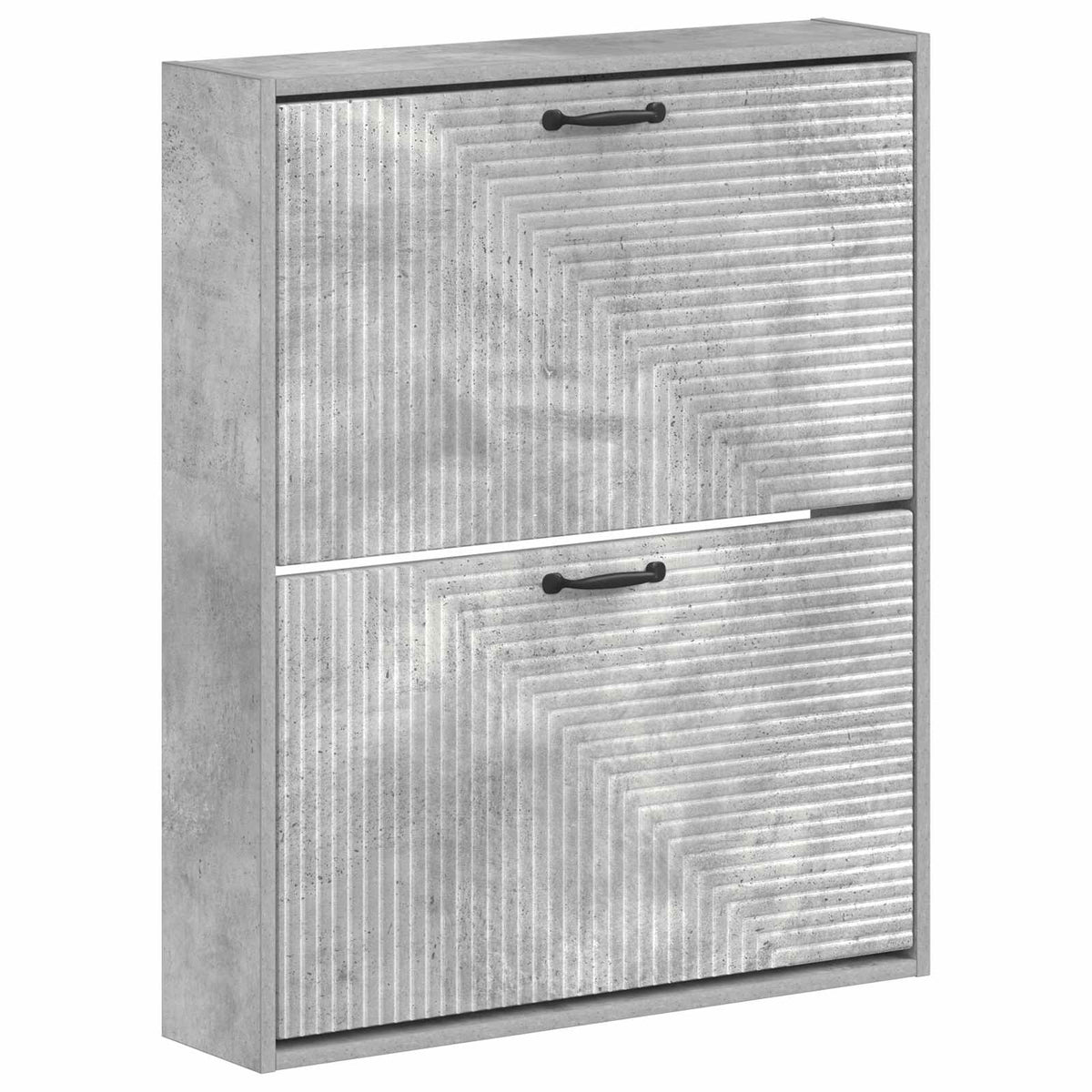 Wall-Mounted Shoe Cabinet HAARLEM 71 x 17 x 86 cm Concrete Grey