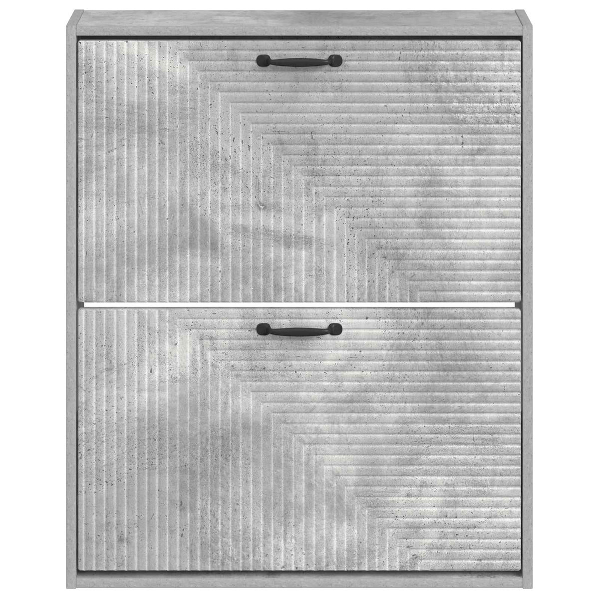 Wall-Mounted Shoe Cabinet HAARLEM 71 x 17 x 86 cm Concrete Grey