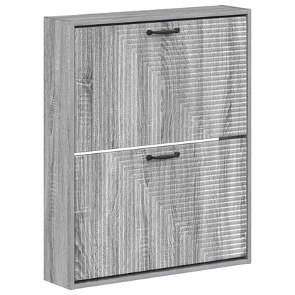Wall-Mounted Shoe Cabinet HAARLEM 71 x 17 x 86 cm Grey Sonoma
