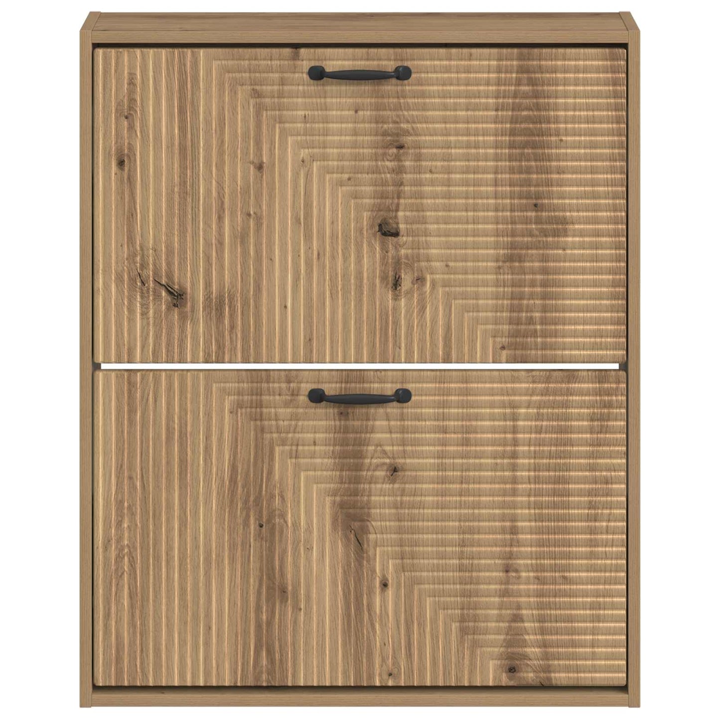 Wall-Mounted Shoe Cabinet HAARLEM 71 x 17 x 86 cm Artisan Oak