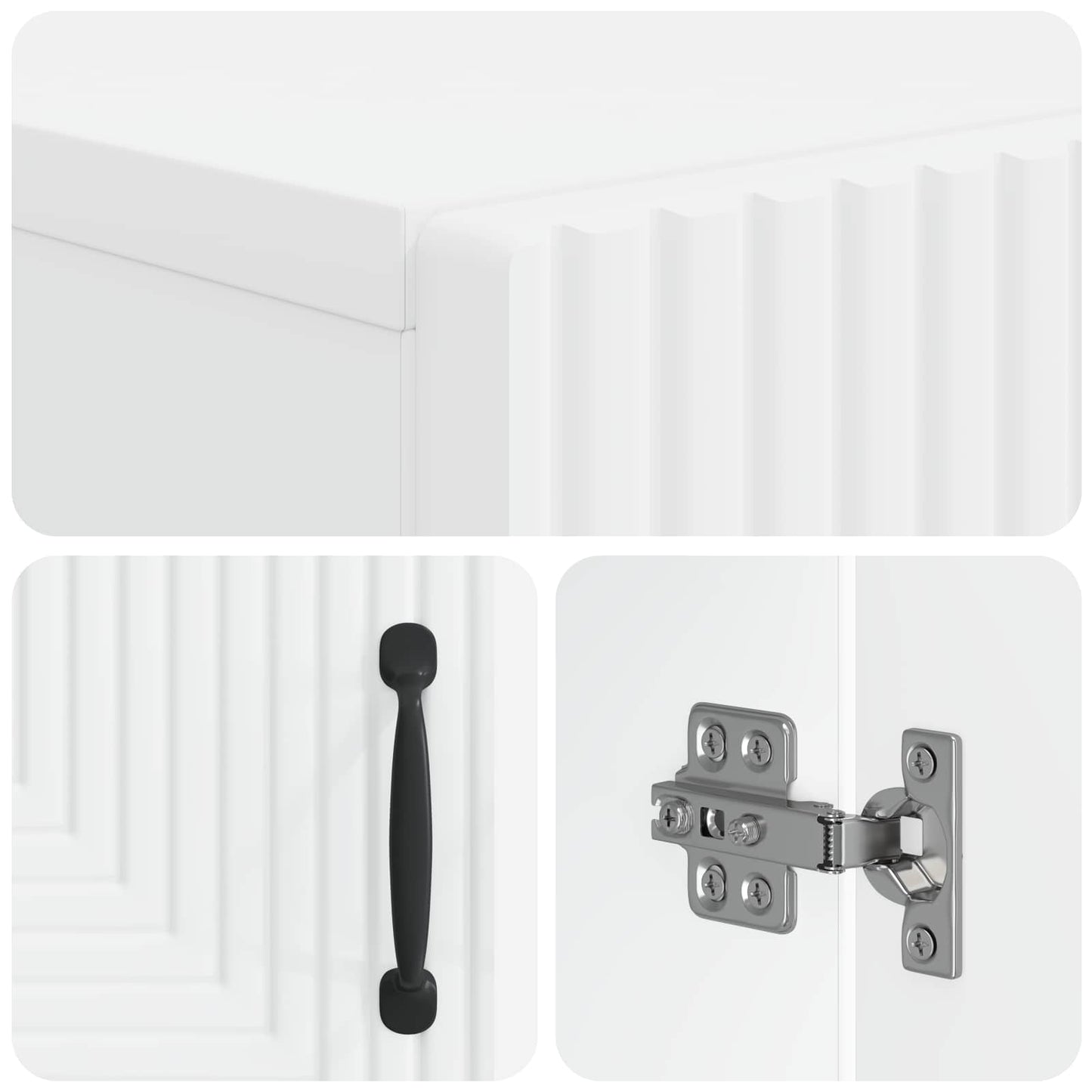 Shoe Cabinet HAARLEM 59.5 x 39.5 x 89.5 cm Engineered Wood