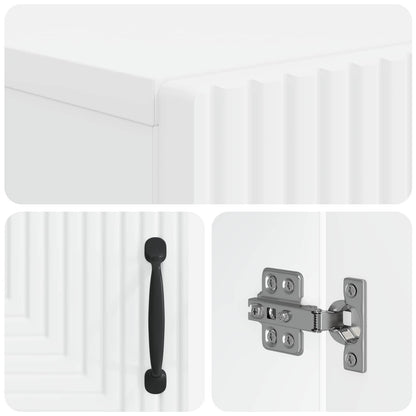 Shoe Cabinet HAARLEM 59.5 x 39.5 x 89.5 cm Engineered Wood