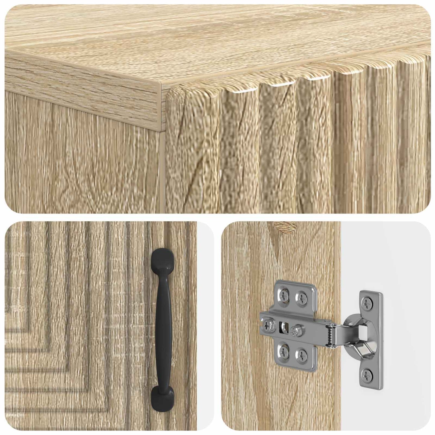 Shoe Cabinet HAARLEM 59.5 x 39.5 x 89.5 cm Engineered Wood