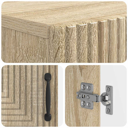 Shoe Cabinet HAARLEM 59.5 x 39.5 x 89.5 cm Engineered Wood