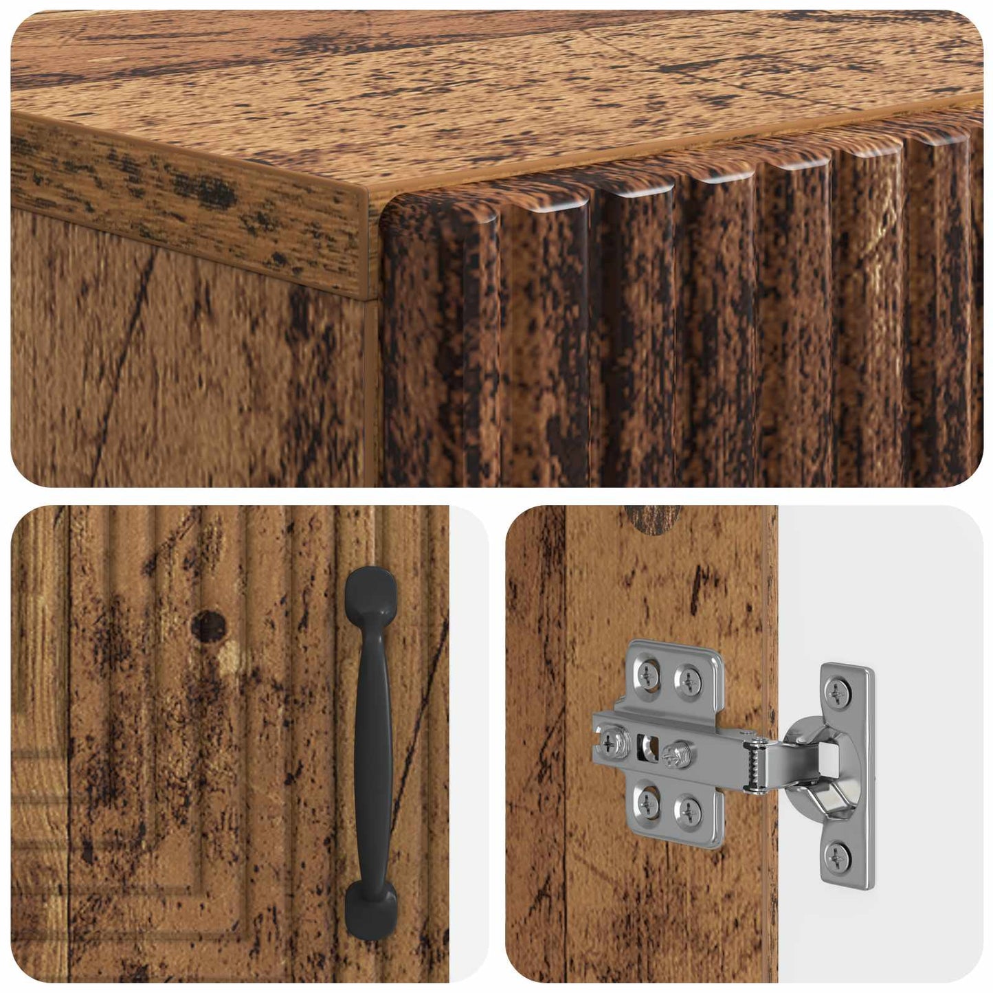 Shoe Cabinet HAARLEM 59.5 x 39.5 x 89.5 cm Engineered Wood