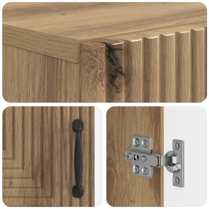 Shoe Cabinet HAARLEM 59.5 x 39.5 x 89.5 cm Engineered Wood