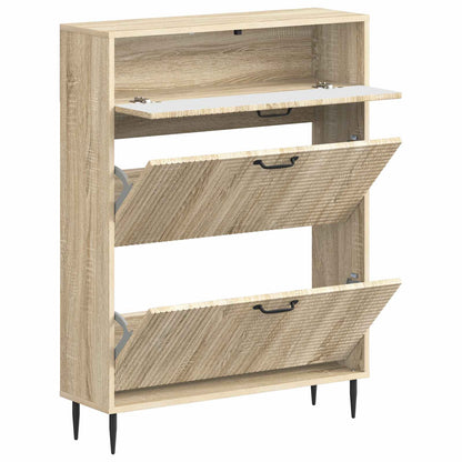 Shoe Cabinet HAARLEM 78 x 24 x 103 cm Engineered Wood