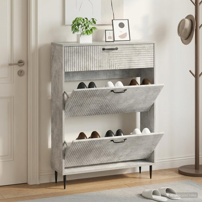 Shoe Cabinet HAARLEM 78 x 24 x 103 cm Engineered Wood