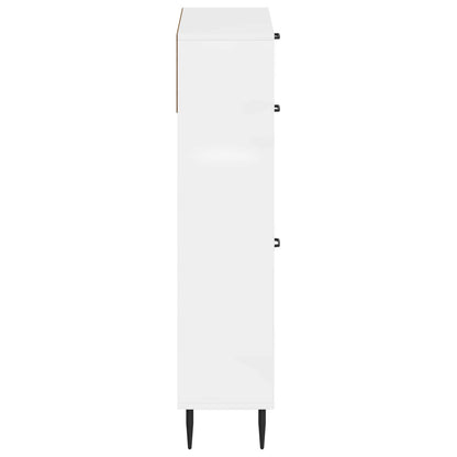 Shoe Cabinet HAARLEM 78 x 24 x 103 cm Engineered Wood